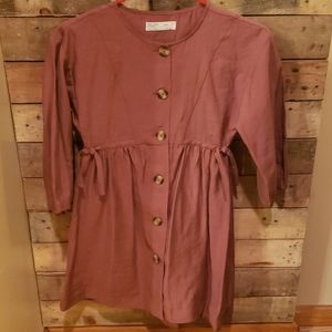 Zara girls dress Indianred color size 9